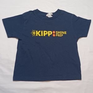 Kipp Shine Prep Graphic Navy Blue Short Sleeve Boy's Top Size 4